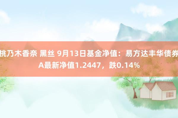 桃乃木香奈 黑丝 9月13日基金净值：易方达丰华债券A最新净值1.2447，跌0.14%