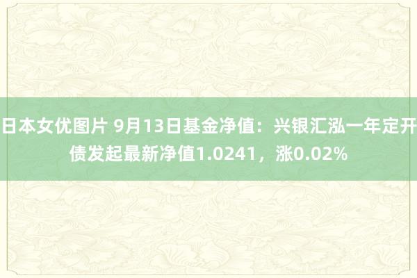 日本女优图片 9月13日基金净值：兴银汇泓一年定开债发起最新净值1.0241，涨0.02%