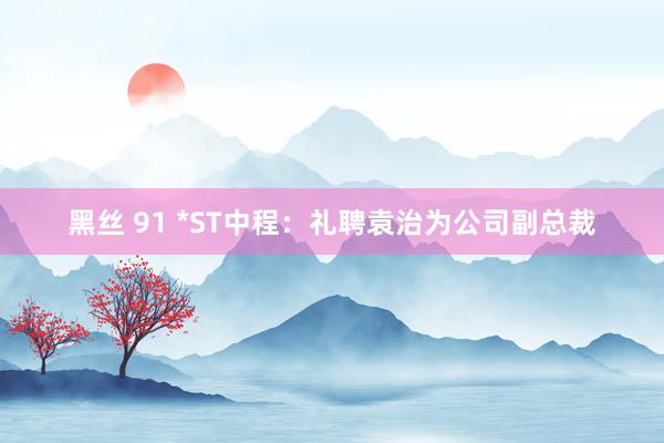 黑丝 91 *ST中程：礼聘袁治为公司副总裁