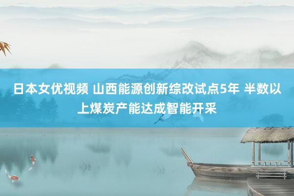 日本女优视频 山西能源创新综改试点5年 半数以上煤炭产能达成智能开采