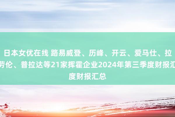 日本女优在线 路易威登、历峰、开云、爱马仕、拉夫劳伦、普拉达等21家挥霍企业2024年第三季度财报汇总