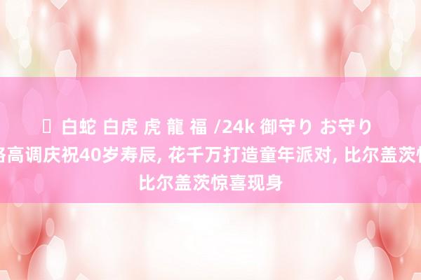 ✨白蛇 白虎 虎 龍 福 /24k 御守り お守り 扎克伯格高调庆祝40岁寿辰， 花千万打造童年派对， 比尔盖茨惊喜现身